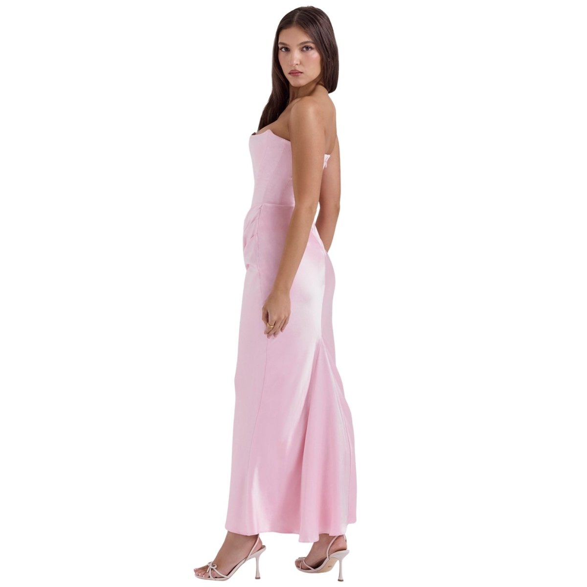 Selvienne | Strapless Satin Formal Gown