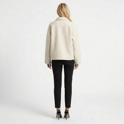 Adrienne | Wool Blend Zip-Up Jacket