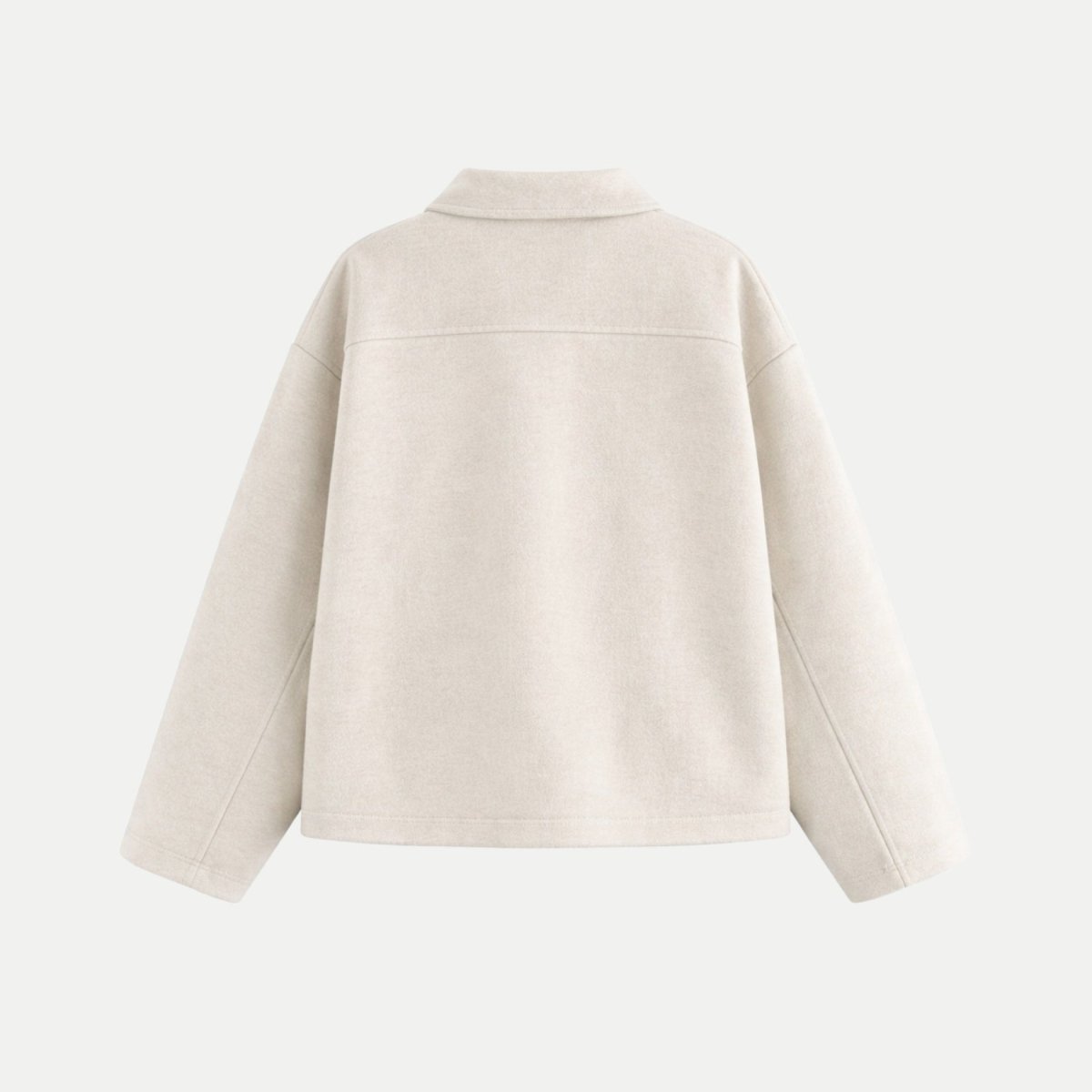 Adrienne | Wool Blend Zip-Up Jacket