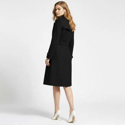 Valentina | Double Breasted Wool Trench Coat