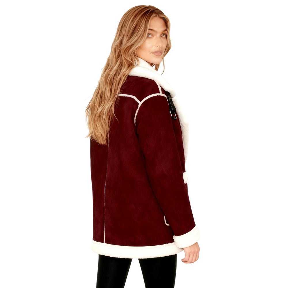 Cosette | Faux Shearling Aviator Jacket