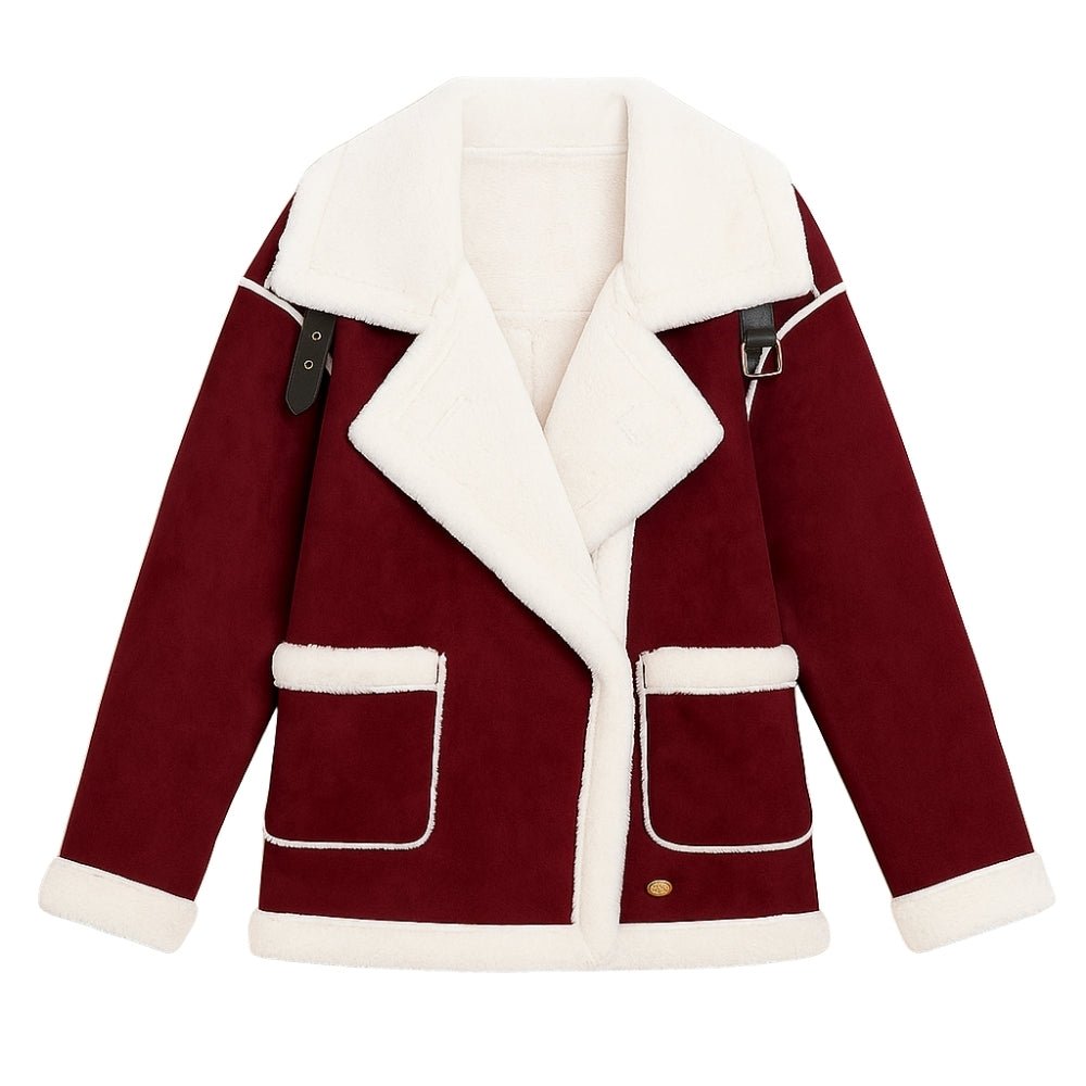 Cosette | Faux Shearling Aviator Jacket