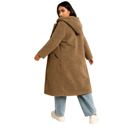 Elowen | Hooded Teddy Oversized Coat