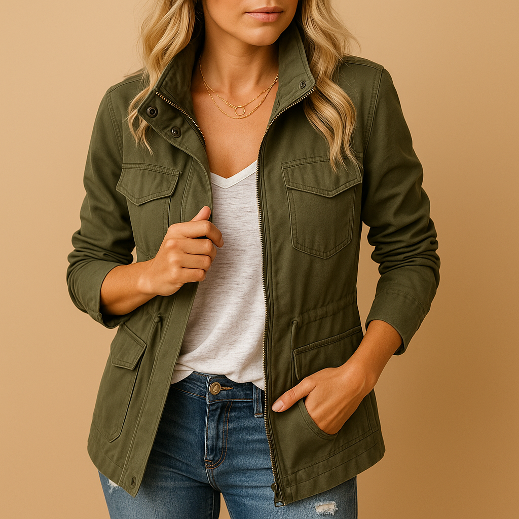 Zenvyra | Lightweight Zip Jacket Cropped Fit