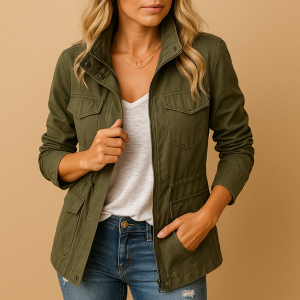 Zenvyra | Lightweight Zip Jacket Cropped Fit