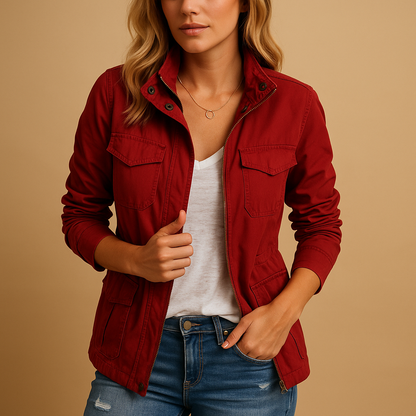 Zenvyra | Lightweight Zip Jacket Cropped Fit