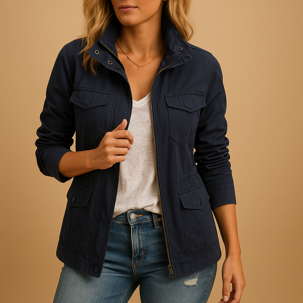 Zenvyra | Lightweight Zip Jacket Cropped Fit