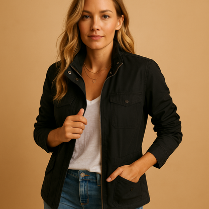 Zenvyra | Lightweight Zip Jacket Cropped Fit