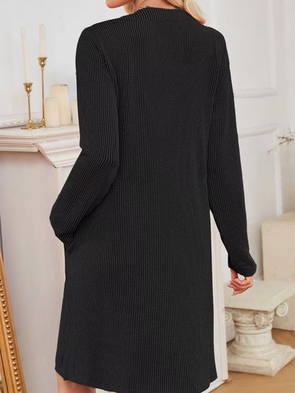 Maribel | Ribbed Knit Long Sleeve Dress