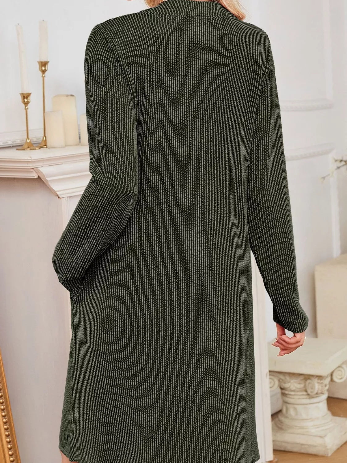Maribel | Ribbed Knit Long Sleeve Dress