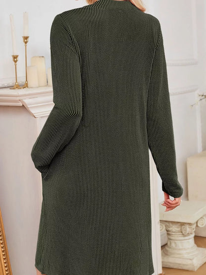 Maribel | Ribbed Knit Long Sleeve Dress