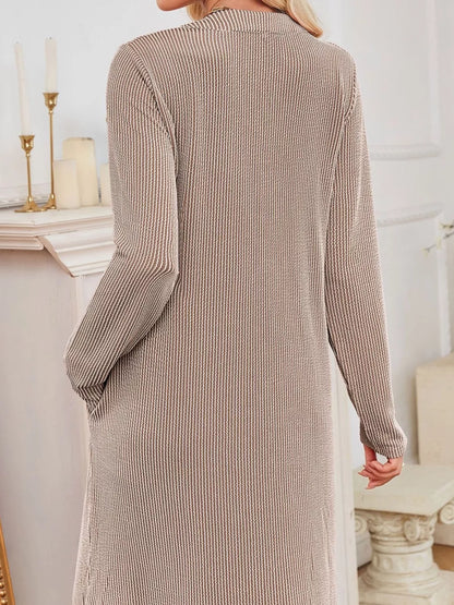 Maribel | Ribbed Knit Long Sleeve Dress