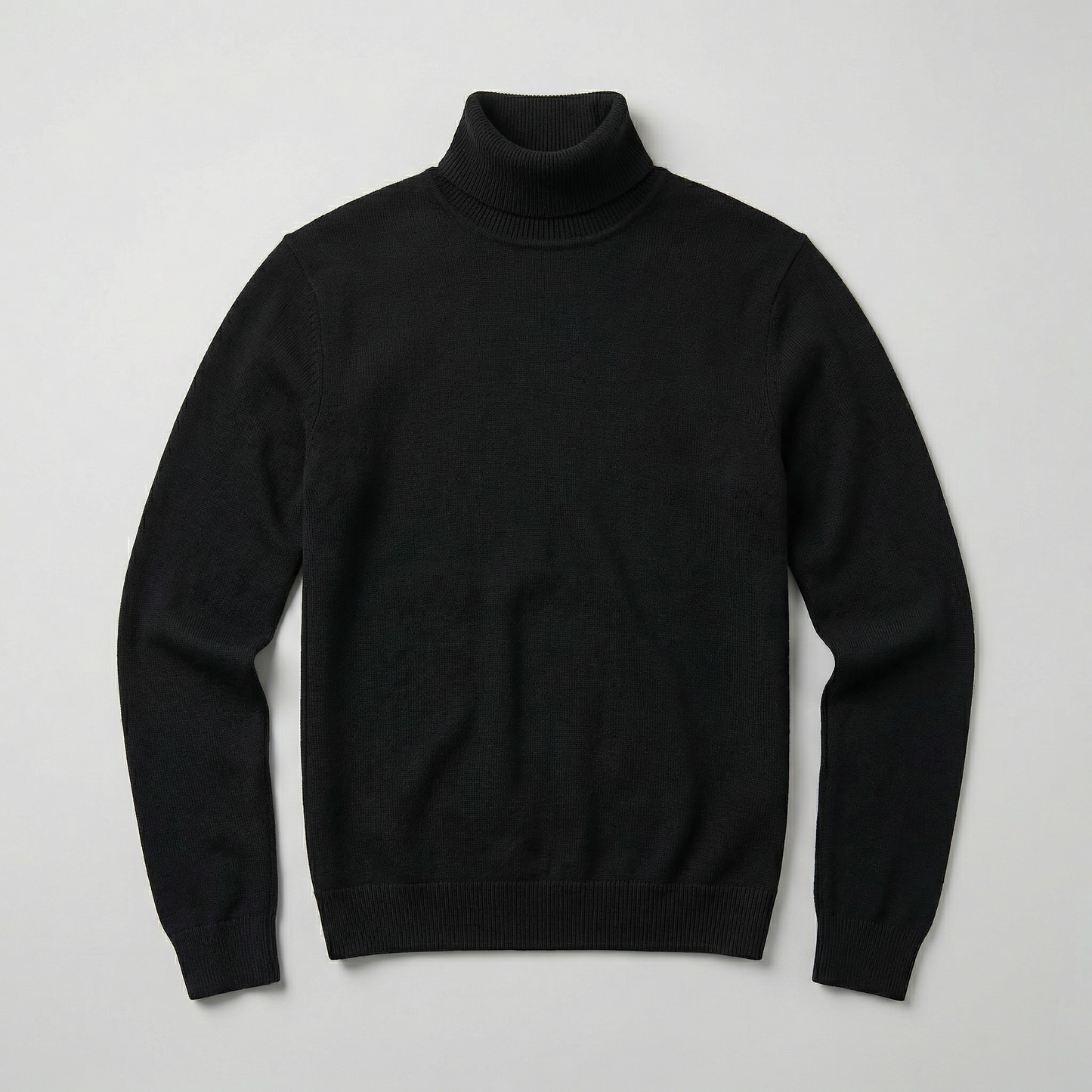 Orvello | Turtleneck Knit Sweater Structured Fit