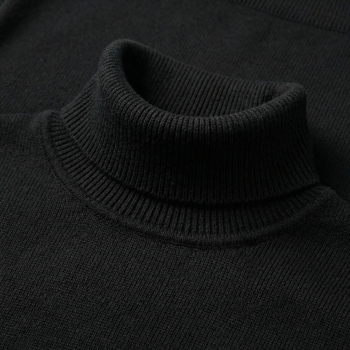 Orvello | Turtleneck Knit Sweater Structured Fit