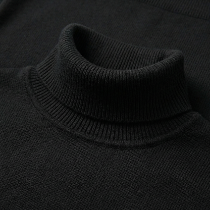Orvello | Turtleneck Knit Sweater Structured Fit