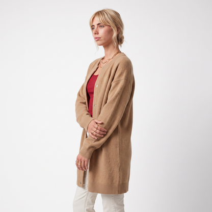 Fernande | Ribbed Longline Duster Cardigan