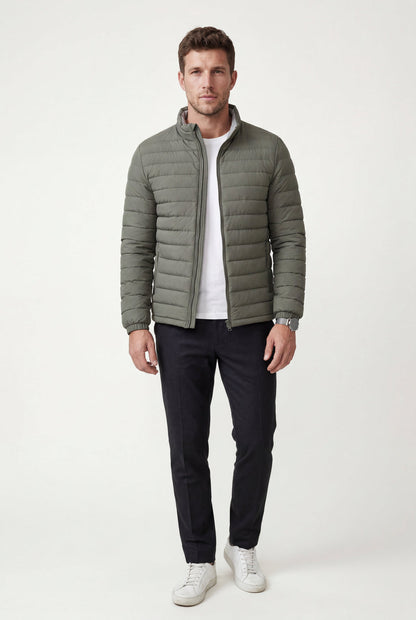 Olivier | Slim Fit Stand Collar Puffer Jacket