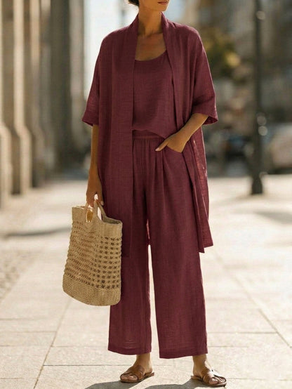Faustine | Women's Linen Co ord Set