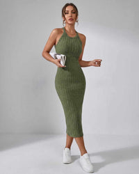 Ludivine | Ribbed Knit Midi Dress