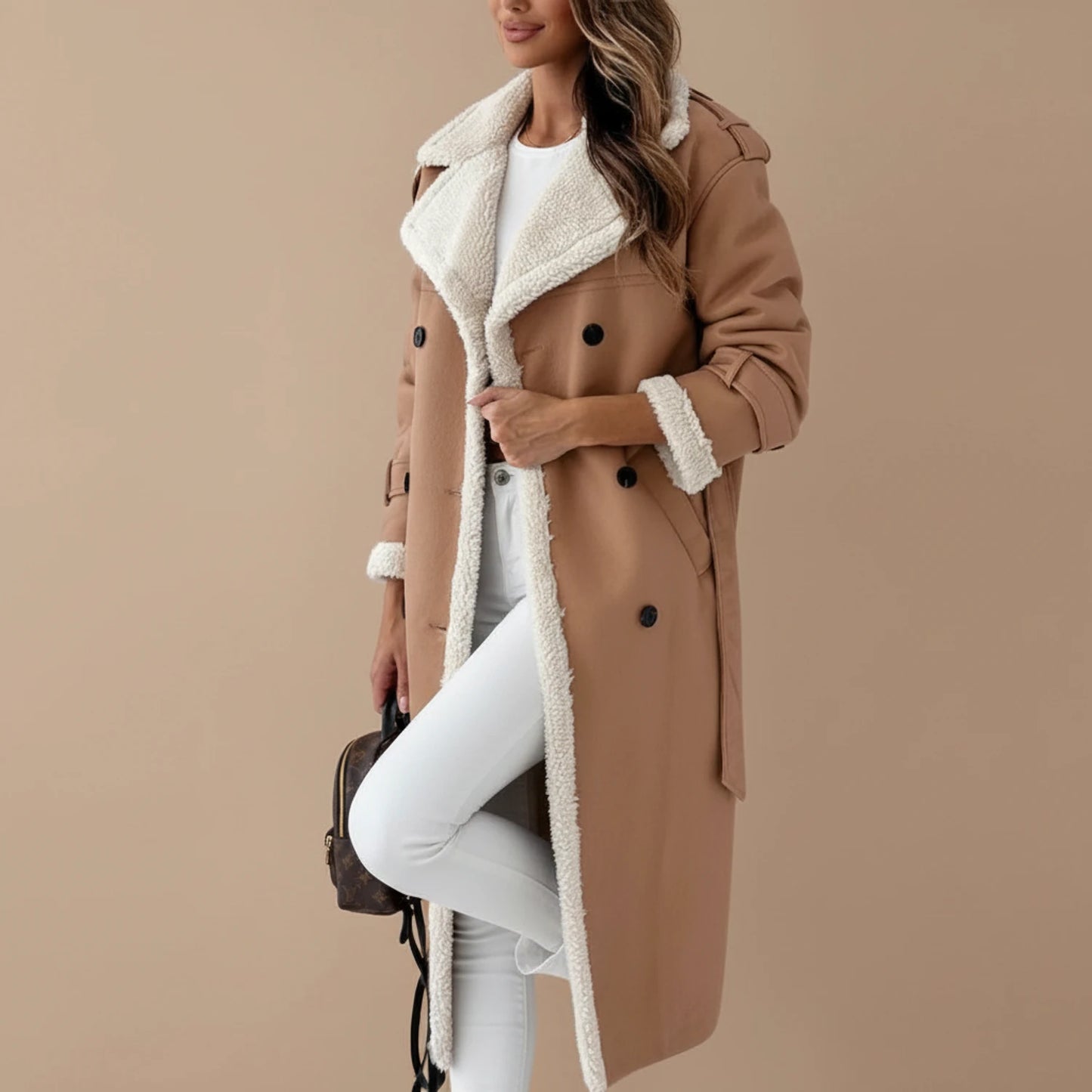 Clemence | Sherpa Lined Trench Coat