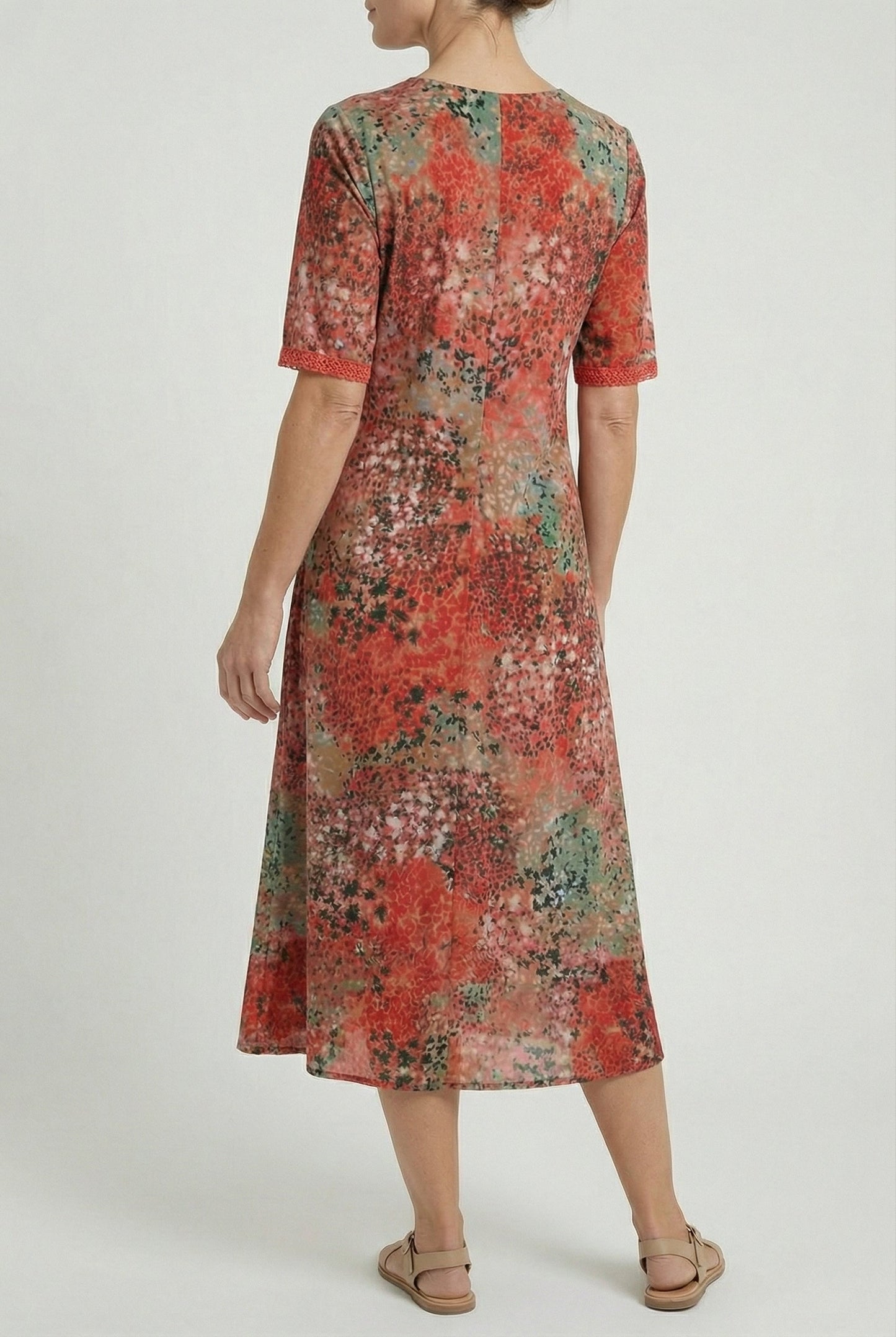 Eloise | Floral Tiered Hem Midi Dress