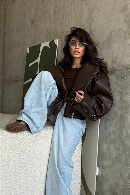 Valencia | Faux Leather Jacket