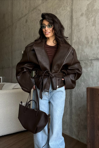 Valencia | Faux Leather Jacket
