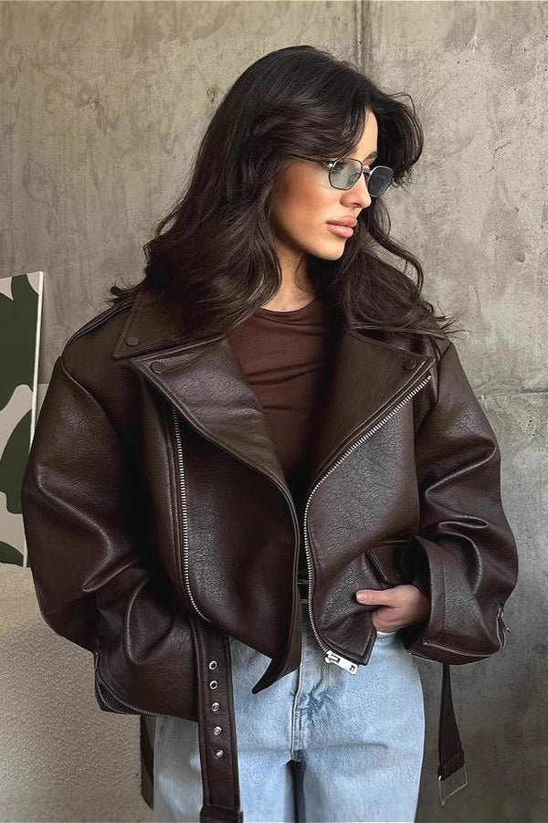 Valencia | Faux Leather Jacket