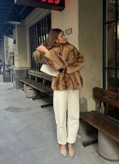 Celeste | Faux Fur Winter Coat