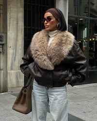 Zafira | Faux Fur Patchwork Jacket