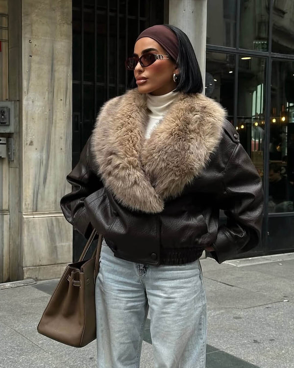 Zafira | Faux Fur Patchwork Jacket