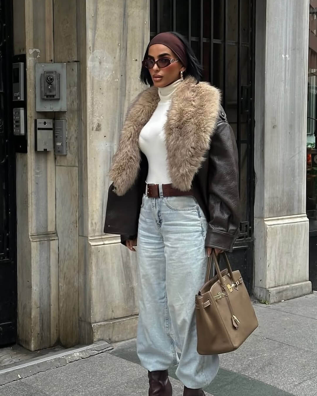 Zafira | Faux Fur Patchwork Jacket