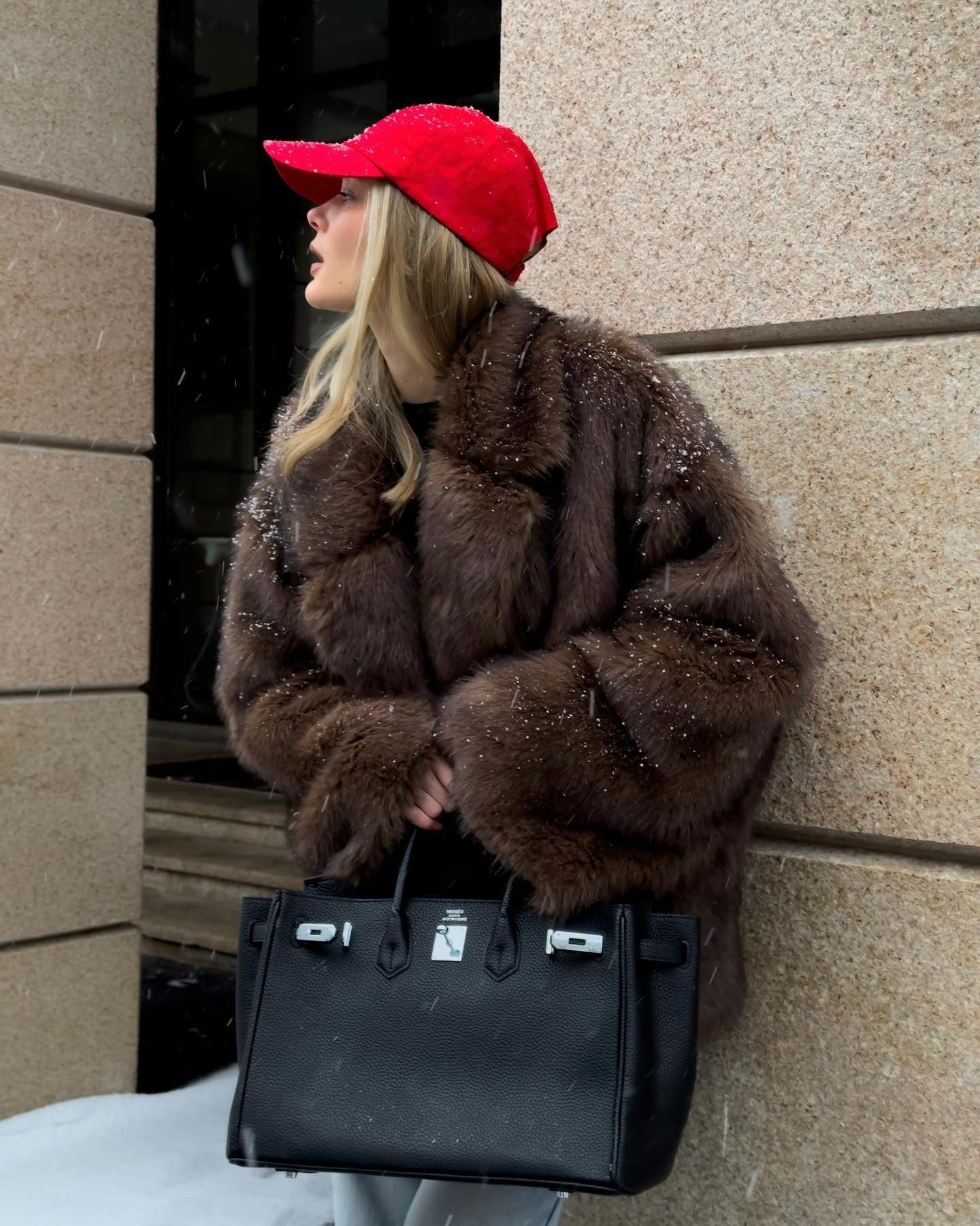 Tahlia | Oversized Faux Fur Coat