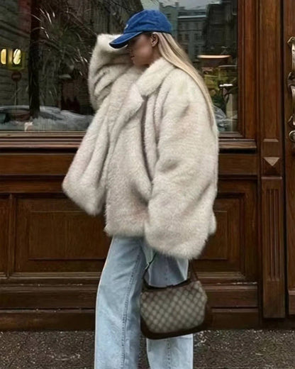 Tahlia | Oversized Faux Fur Coat