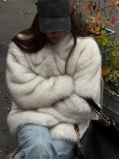 Tahlia | Oversized Faux Fur Coat