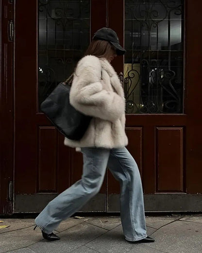 Tahlia | Oversized Faux Fur Coat