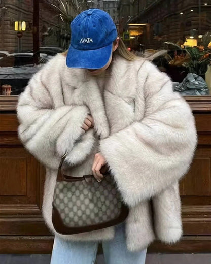 Tahlia | Oversized Faux Fur Coat