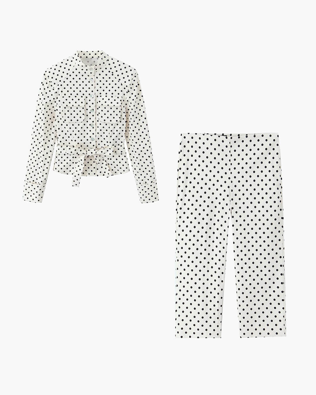 Roselia | Polka Dot Capri Pants Set