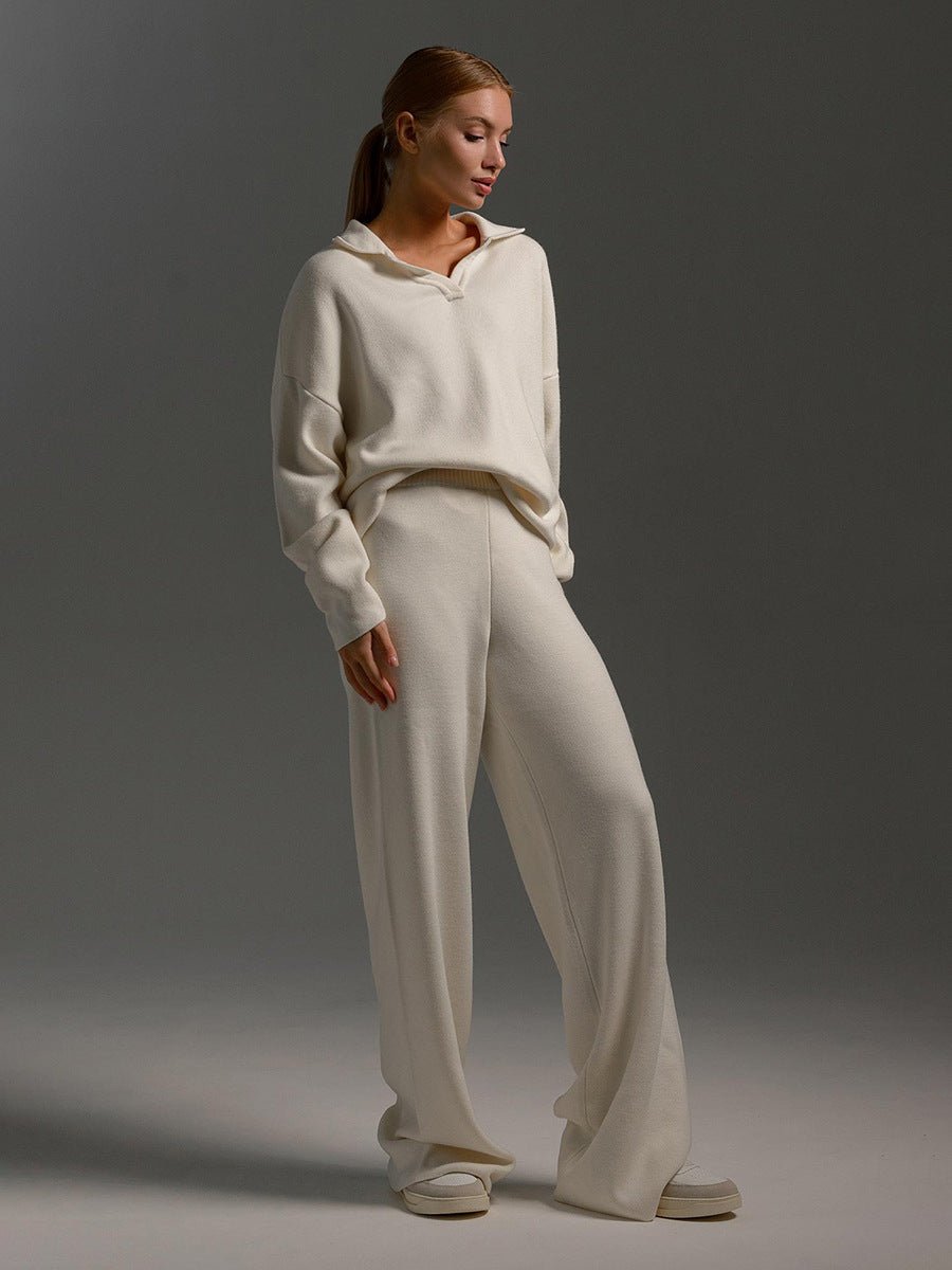 Aurelie | Collared Shirt & Trouser Lounge Set
