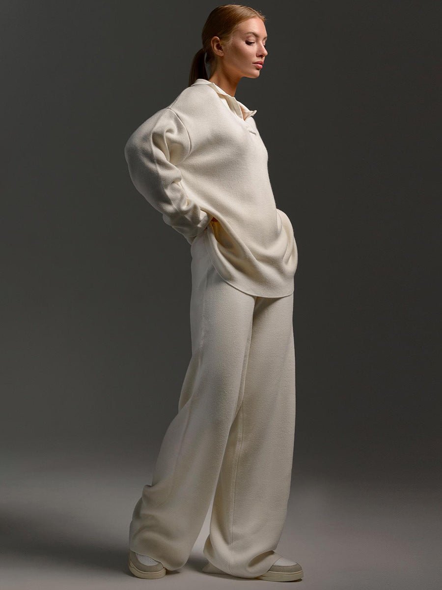 Aurelie | Collared Shirt & Trouser Lounge Set