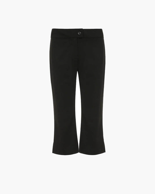 Julienne | Tailored Black Capri Pants