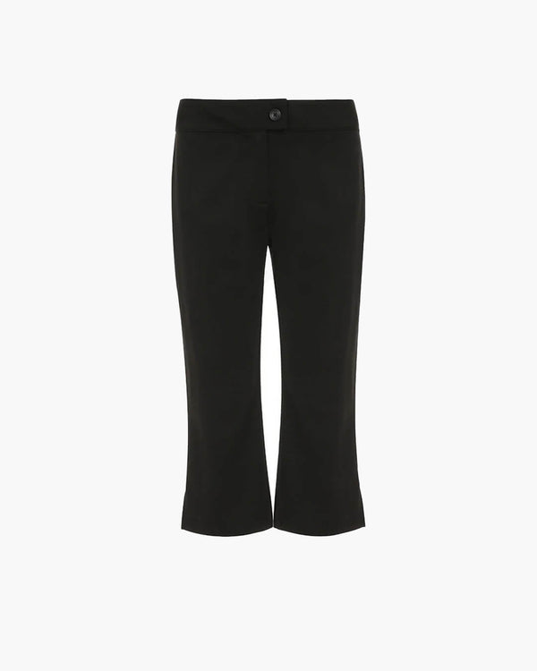 Julienne | Tailored Black Capri Pants