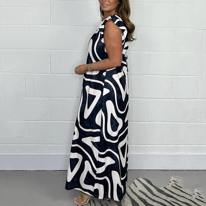 Amelie | Women's Printed Wide Leg Jumpsuit