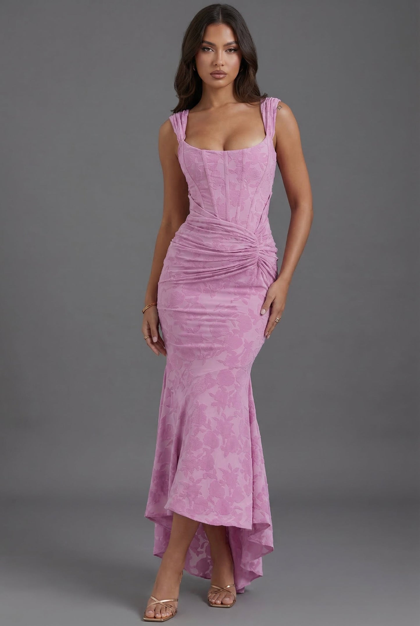 Charlotte | Women's Corset Fishtail Maxi Dress
