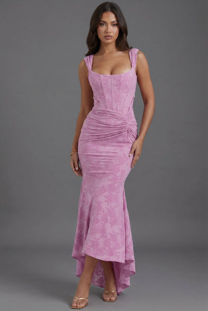 Charlotte | Women's Corset Fishtail Maxi Dress