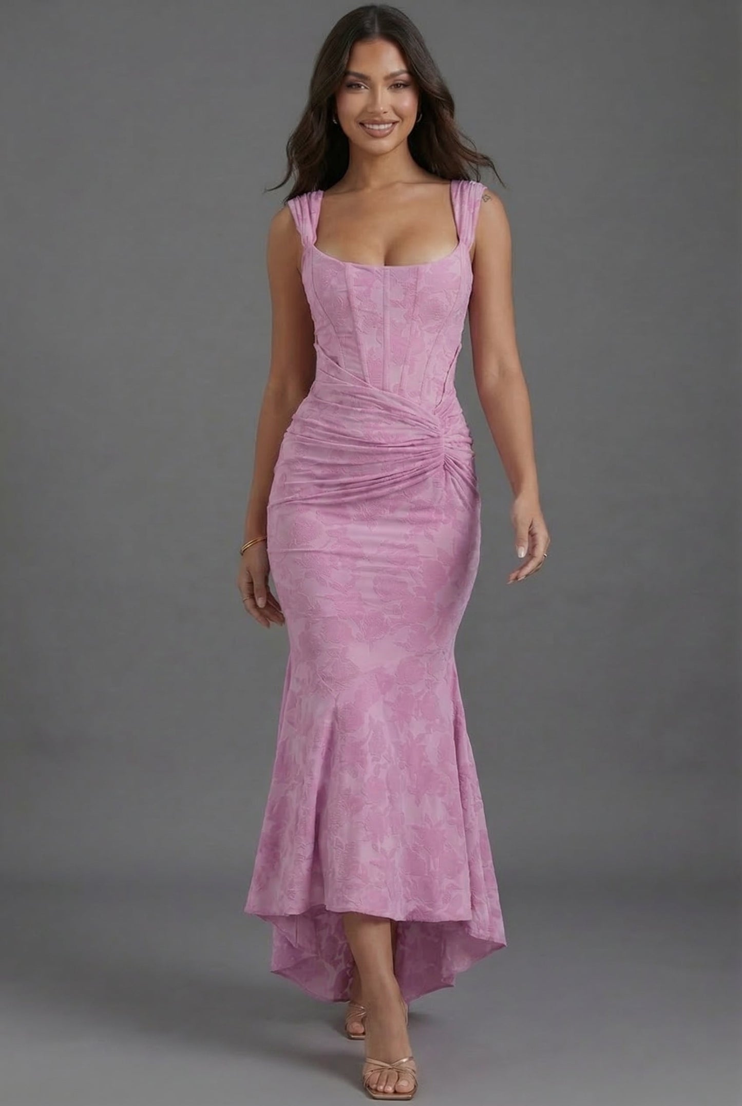 Charlotte | Women's Corset Fishtail Maxi Dress
