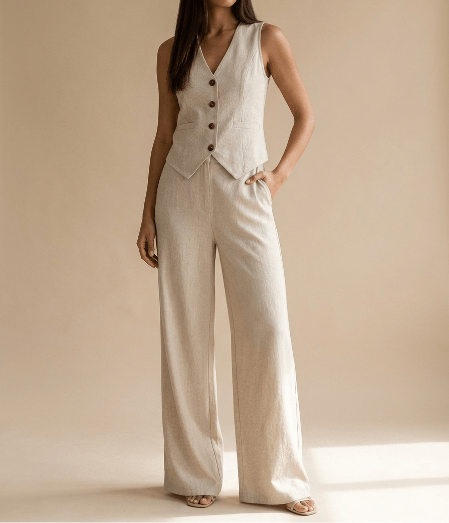 Mathilde | Women's Wide Leg Trouser Set