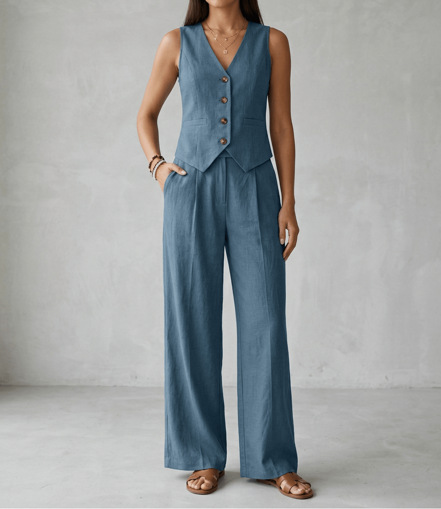 Mathilde | Women's Wide Leg Trouser Set