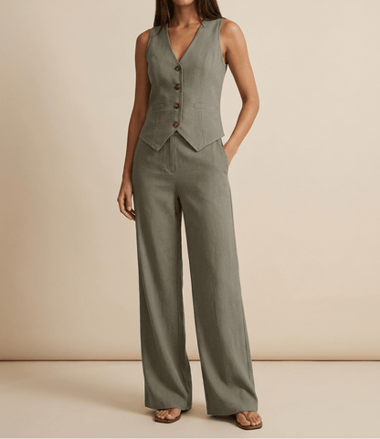 Mathilde | Women's Wide Leg Trouser Set