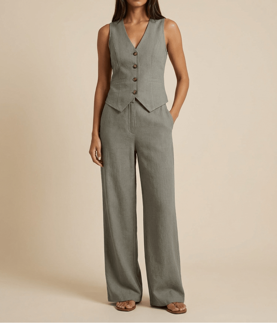 Mathilde | Women's Wide Leg Trouser Set